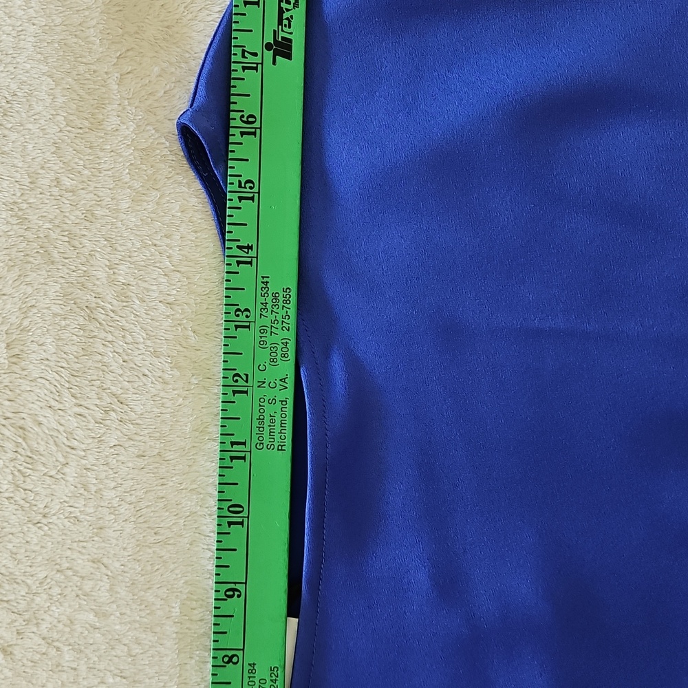 NWT MARELLA Women's Asymmetric Boat Neck Top:Color-Cornflower Blue: Size- 14 - Picture 15 of 16